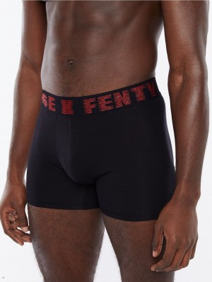 Savage X Fenty Boxer Čierne Červené | VCMH28046