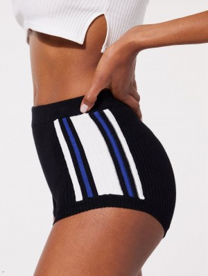 Savage X Fenty Lit Leisure Knit Booty Čierne | FZNB71038