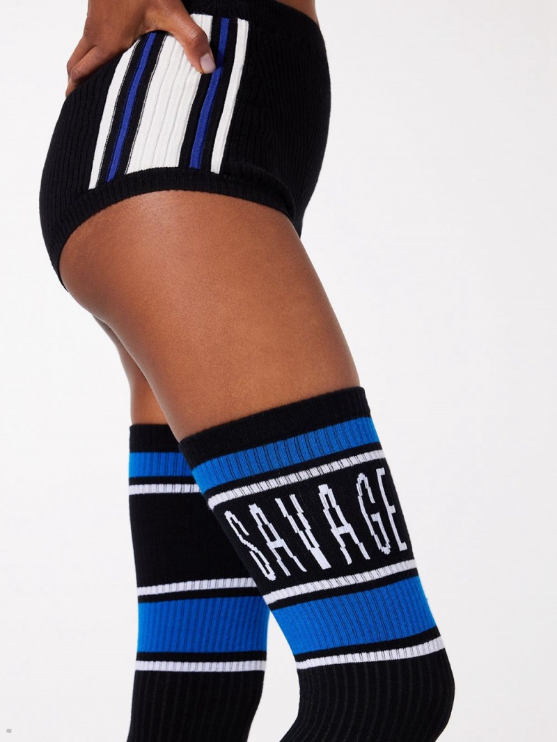 Savage X Fenty Classix Thigh-High Čierne Modre | FYIP13946