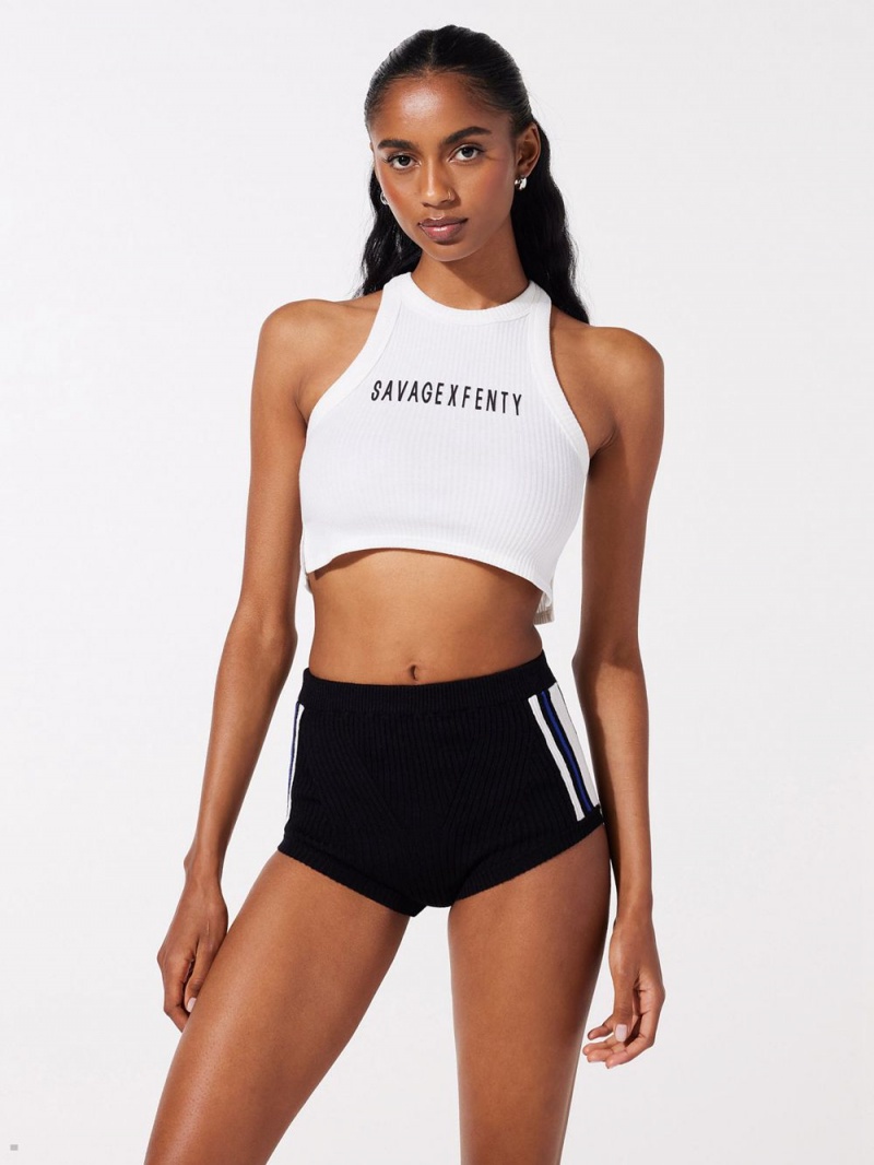 Savage X Fenty Lit Leisure Knit Booty Čierne | FZNB71038