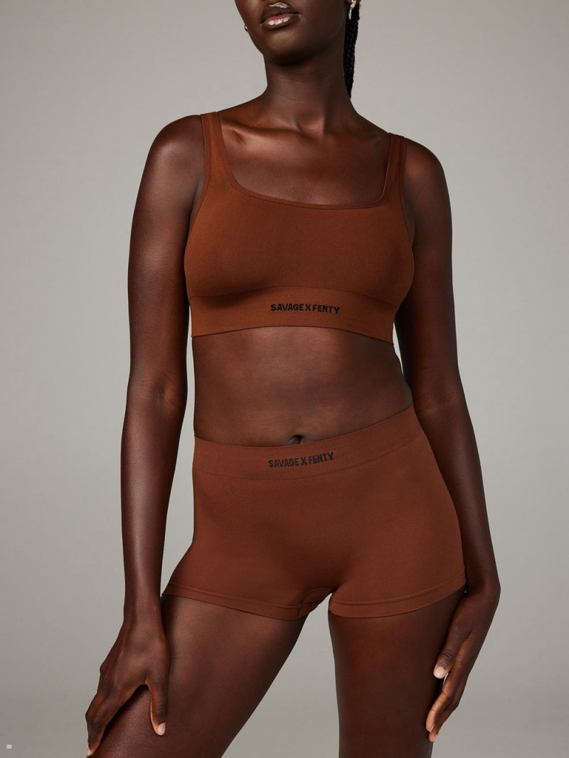 Savage X Fenty Seamless Hnede | FOPX56419