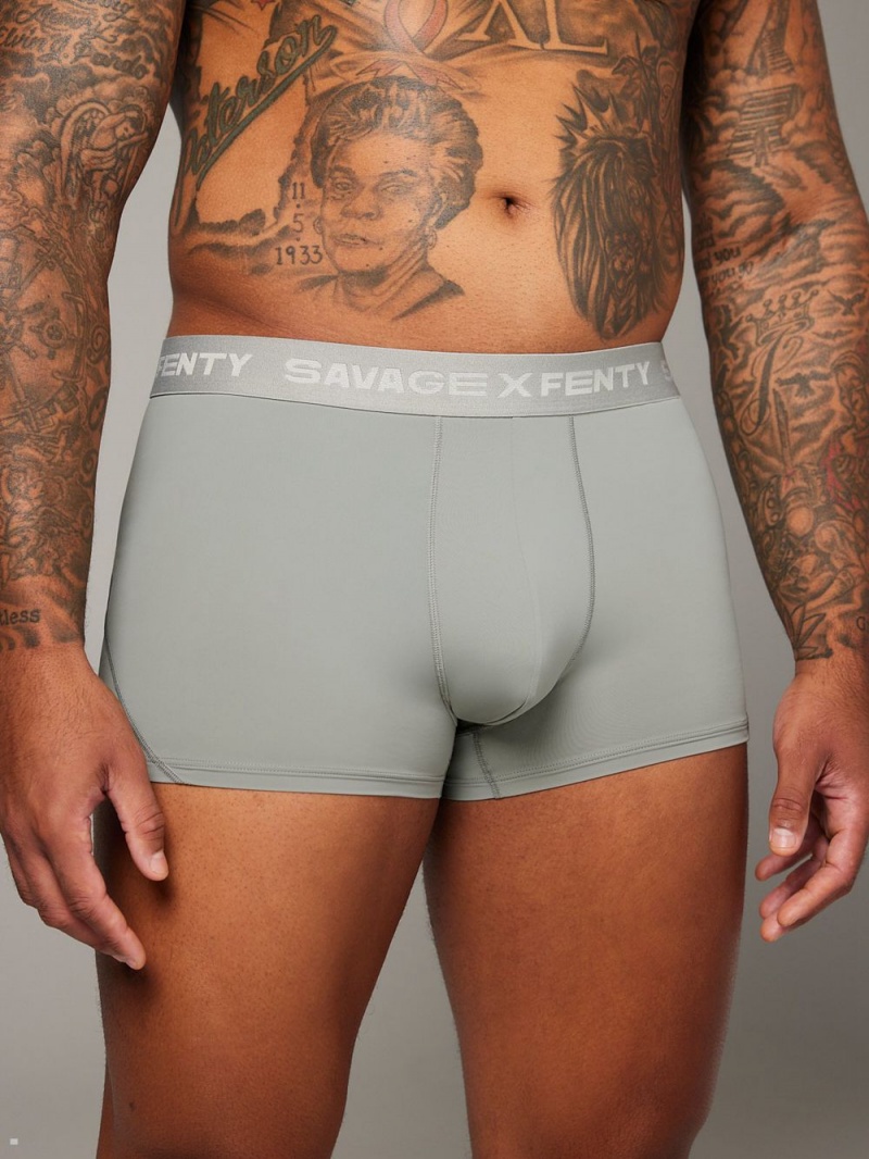 Savage X Fenty Shadow Fit Trunks Tmavo Siva | SKMJ87591